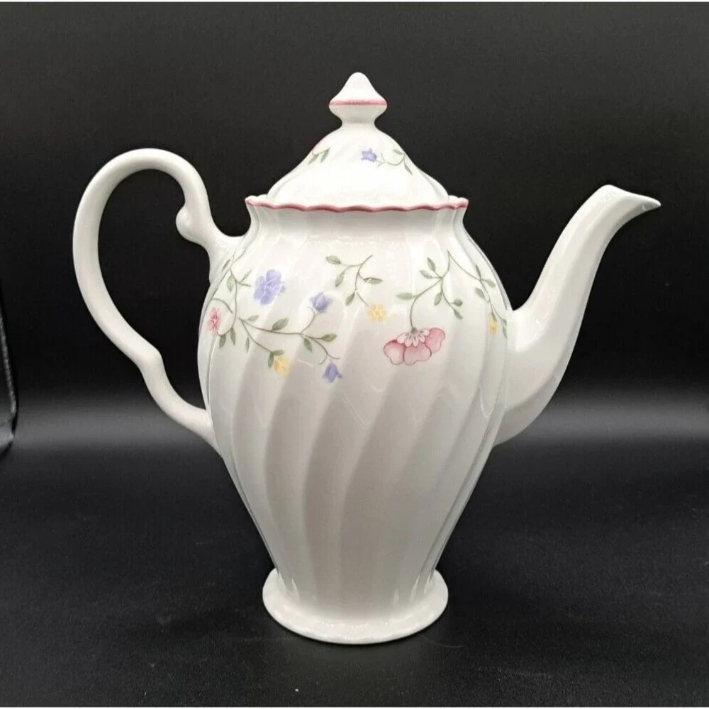 Johnson Brothers 'Summer Chintz' Vintage 1980s Floral Tea Coffee Pot with Lid